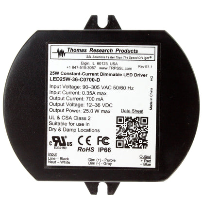Thomas Research Products LED25W-36-C0700-D