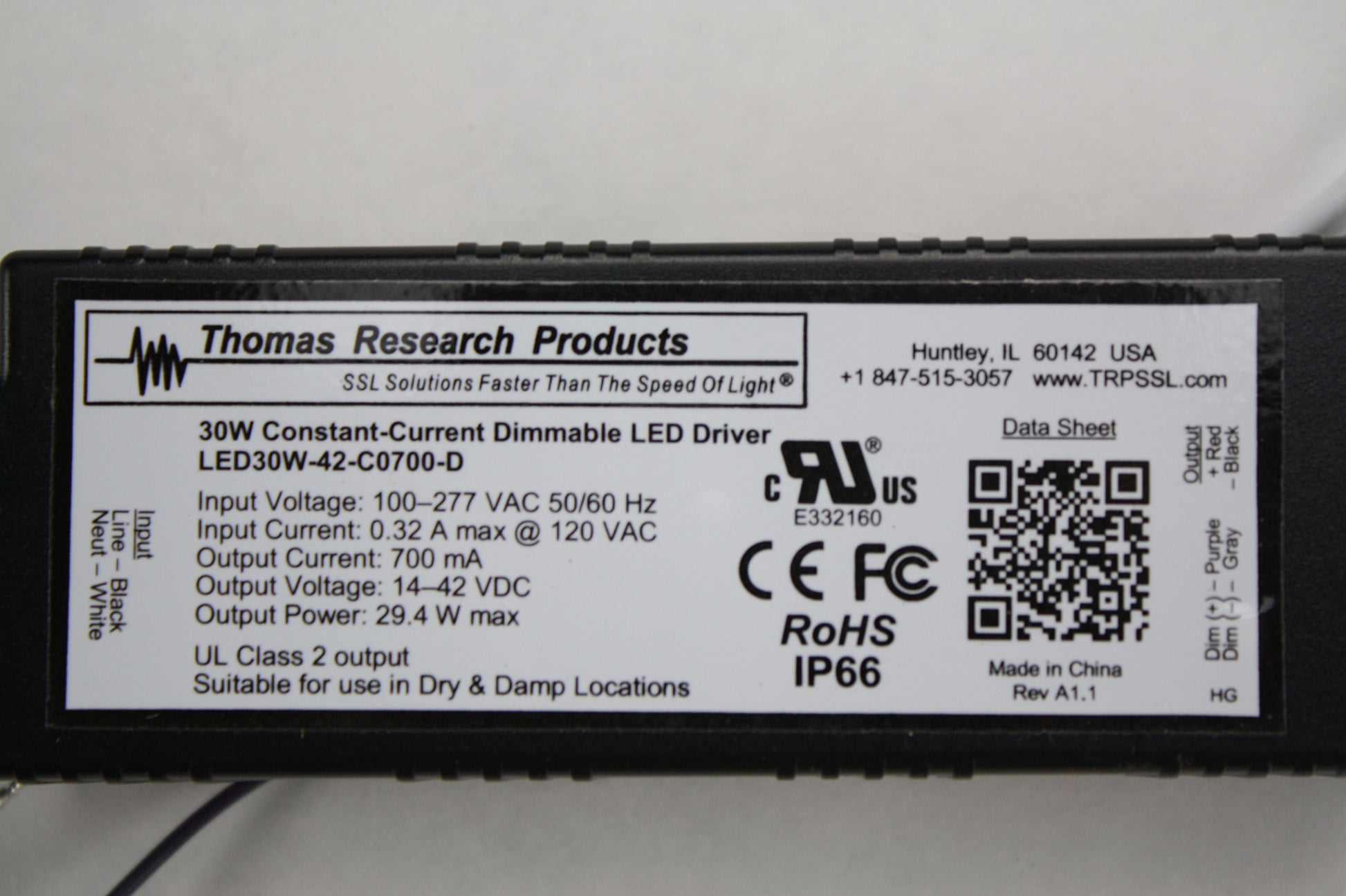 Thomas Research Products LED30W-42-C0700-D