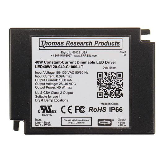 Thomas Research Products LED40W120-040-C1000-LT