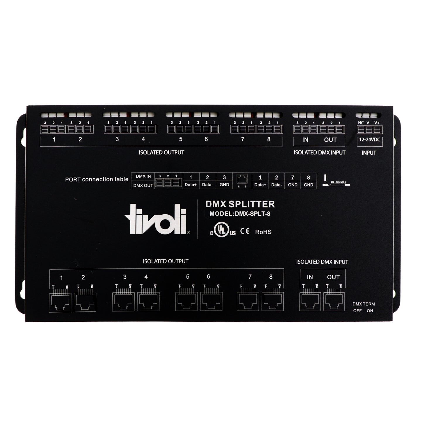 Tivoli Lighting DMX-SPLT-8