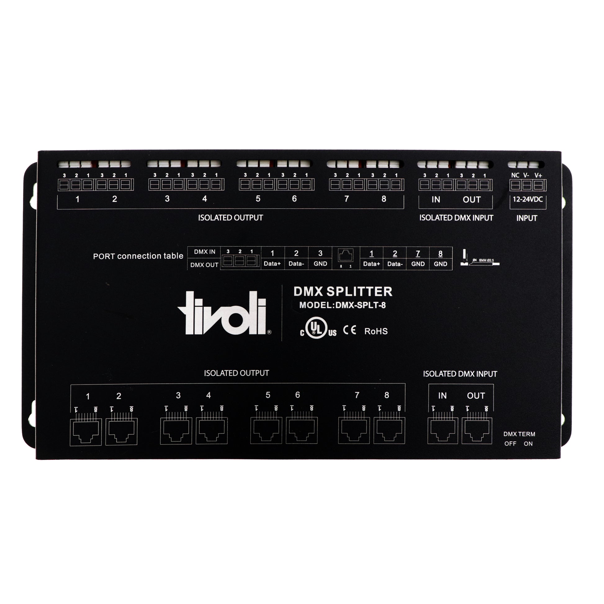 Tivoli Lighting DMX-SPLT-8