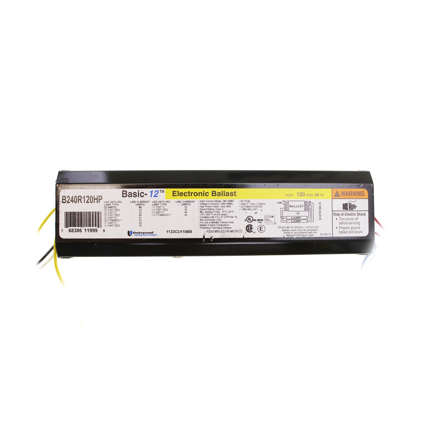 Universal Ballast B240R120HP