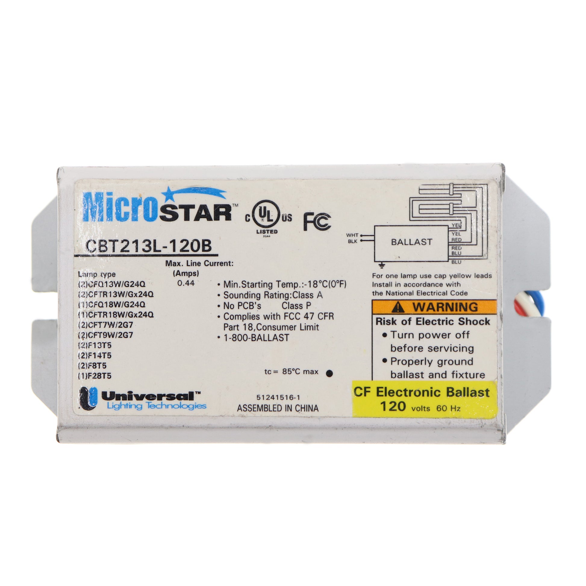 Universal Ballast CBT213L-120B
