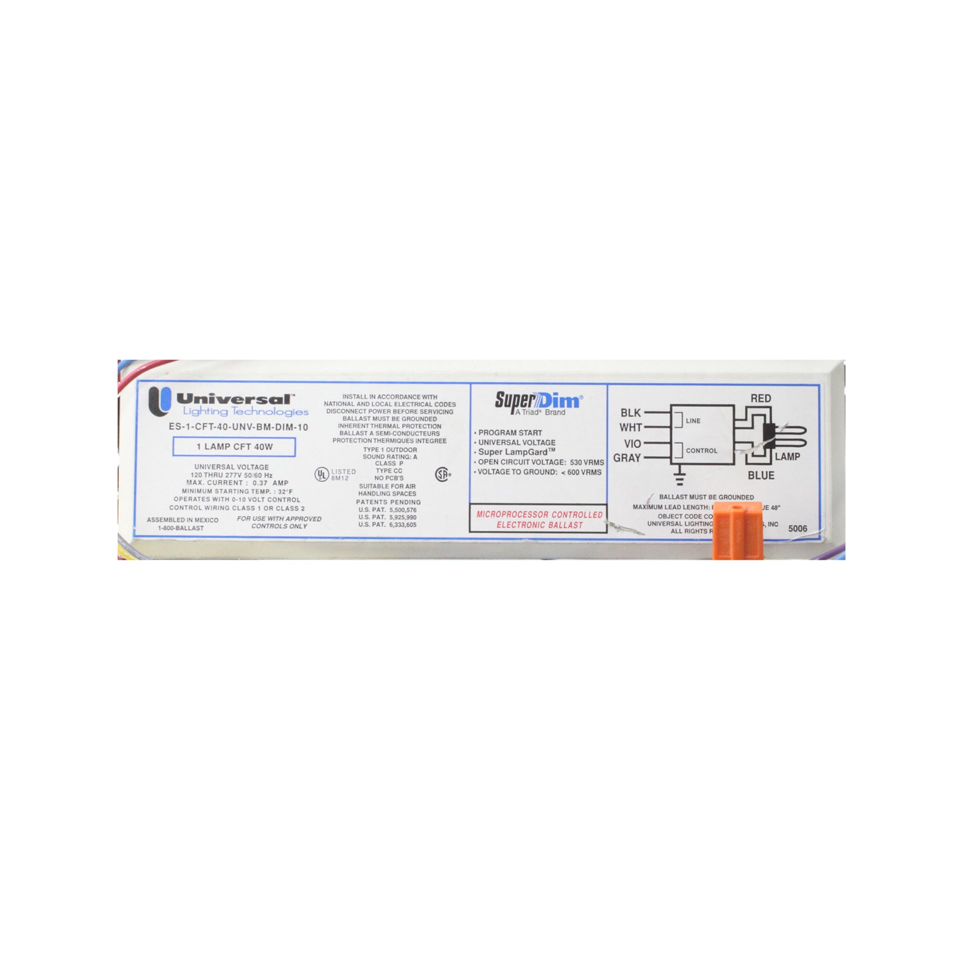 Universal Ballast ES-1-CFT-40-UNV-BM-DIM-10