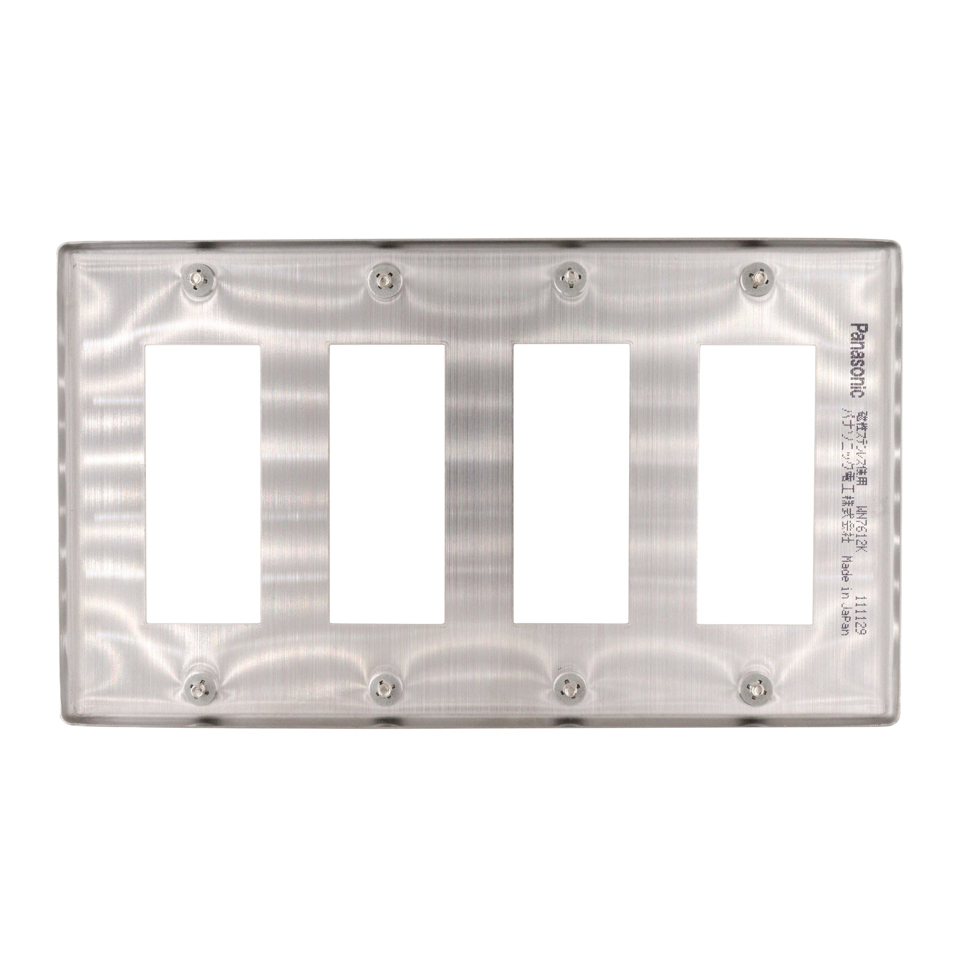 UNIVERSAL-DOUGLAS WN-7612K STAINLESS STEEL PLATE, 4-GANG, 12-DEVICE ...