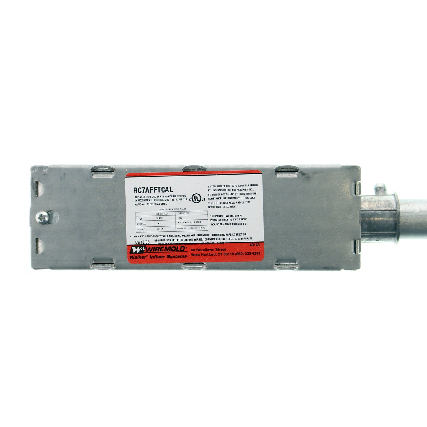 Wiremold RC7AFFTCAL