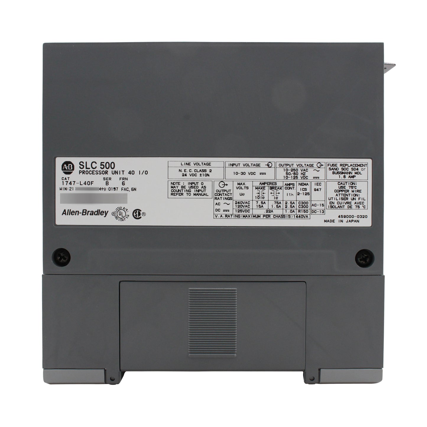 Allen Bradley Group 1747-L40F