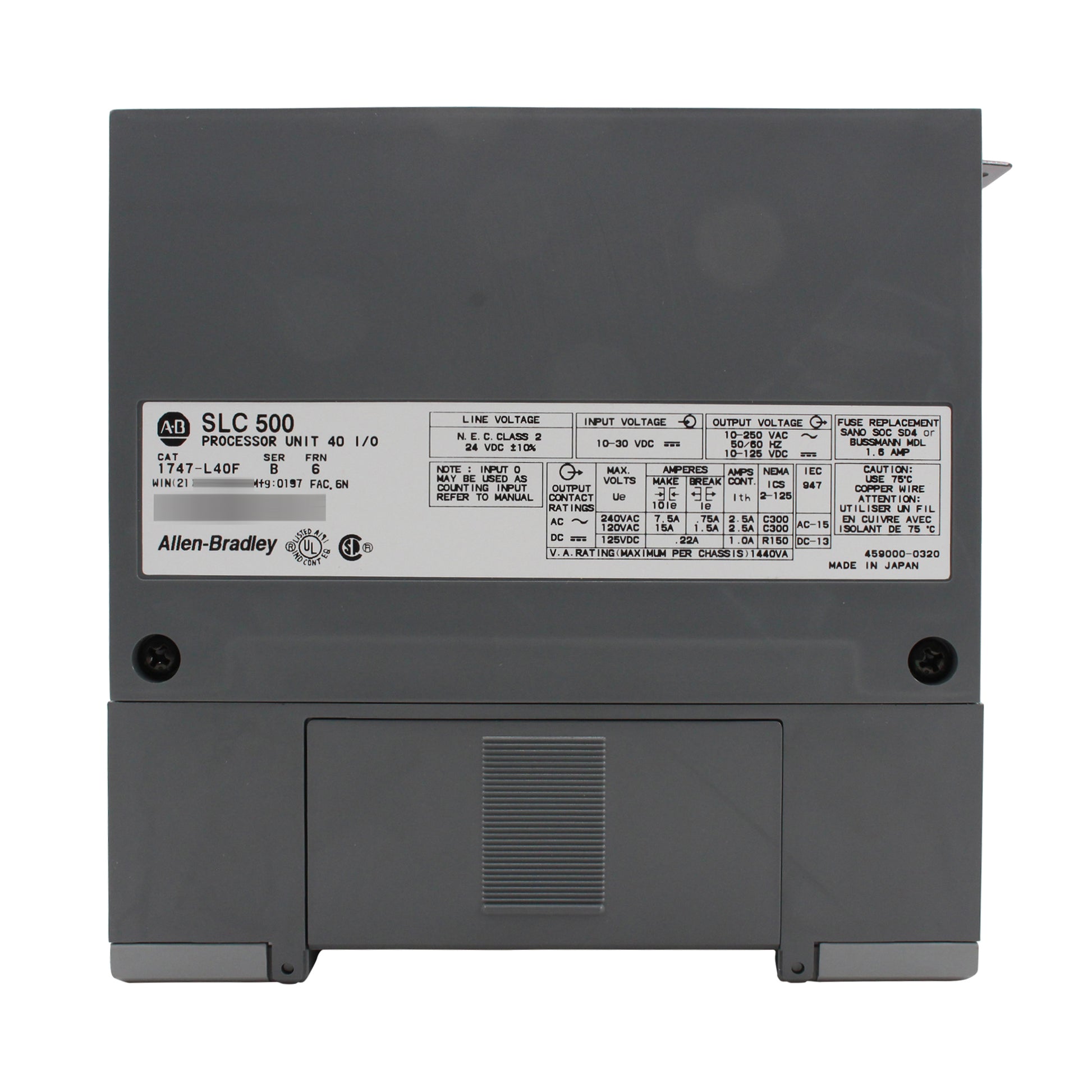 Allen Bradley Group 1747-L40F