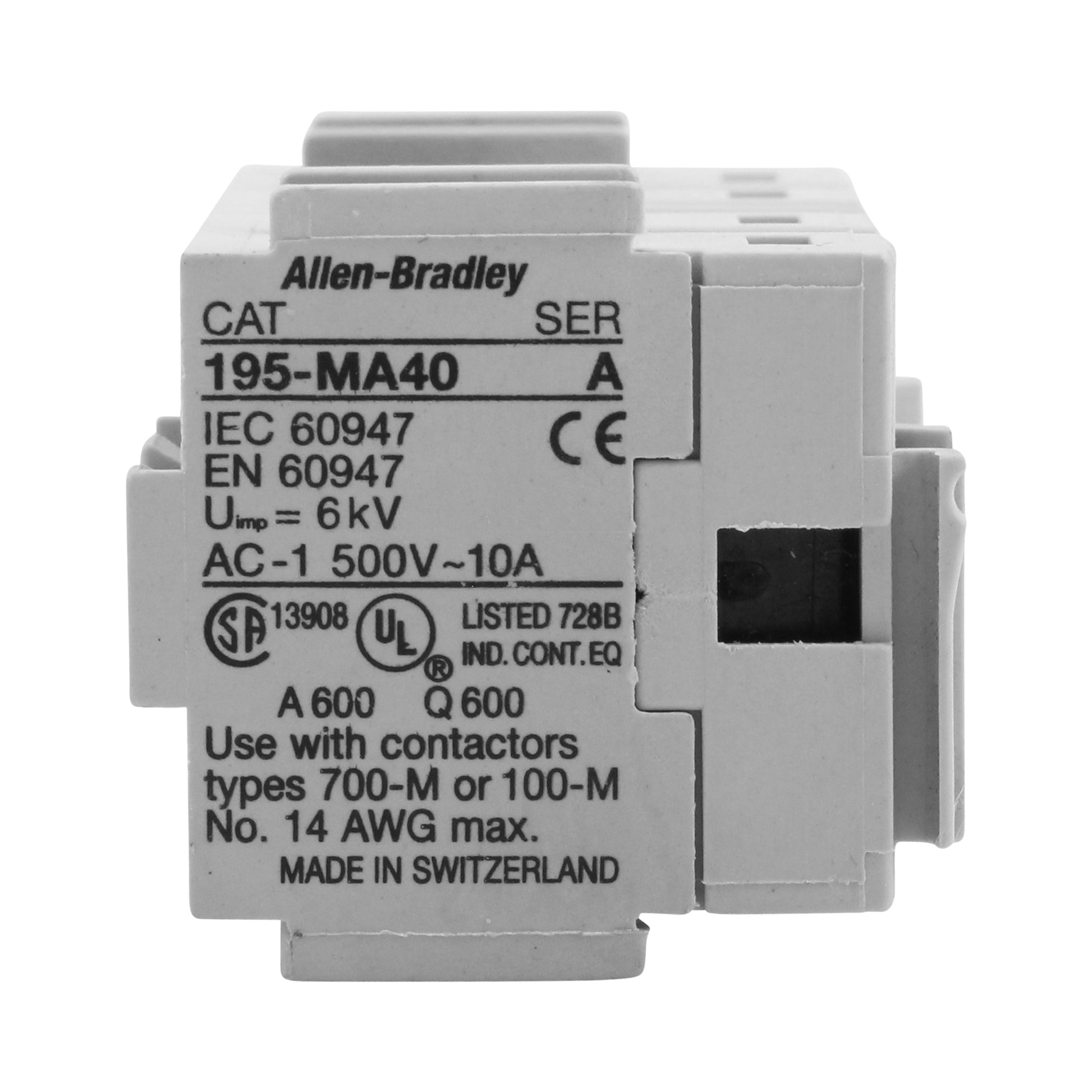 Allen Bradley Group 195-MA40