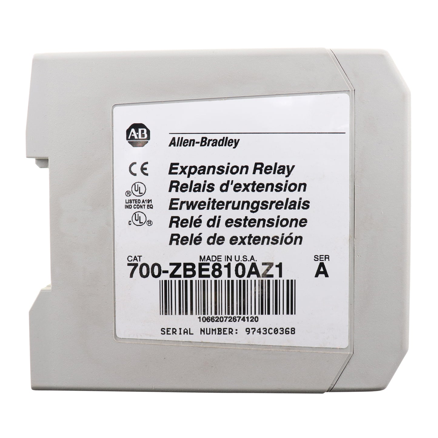 Allen Bradley Group 700-ZBE810AZ1
