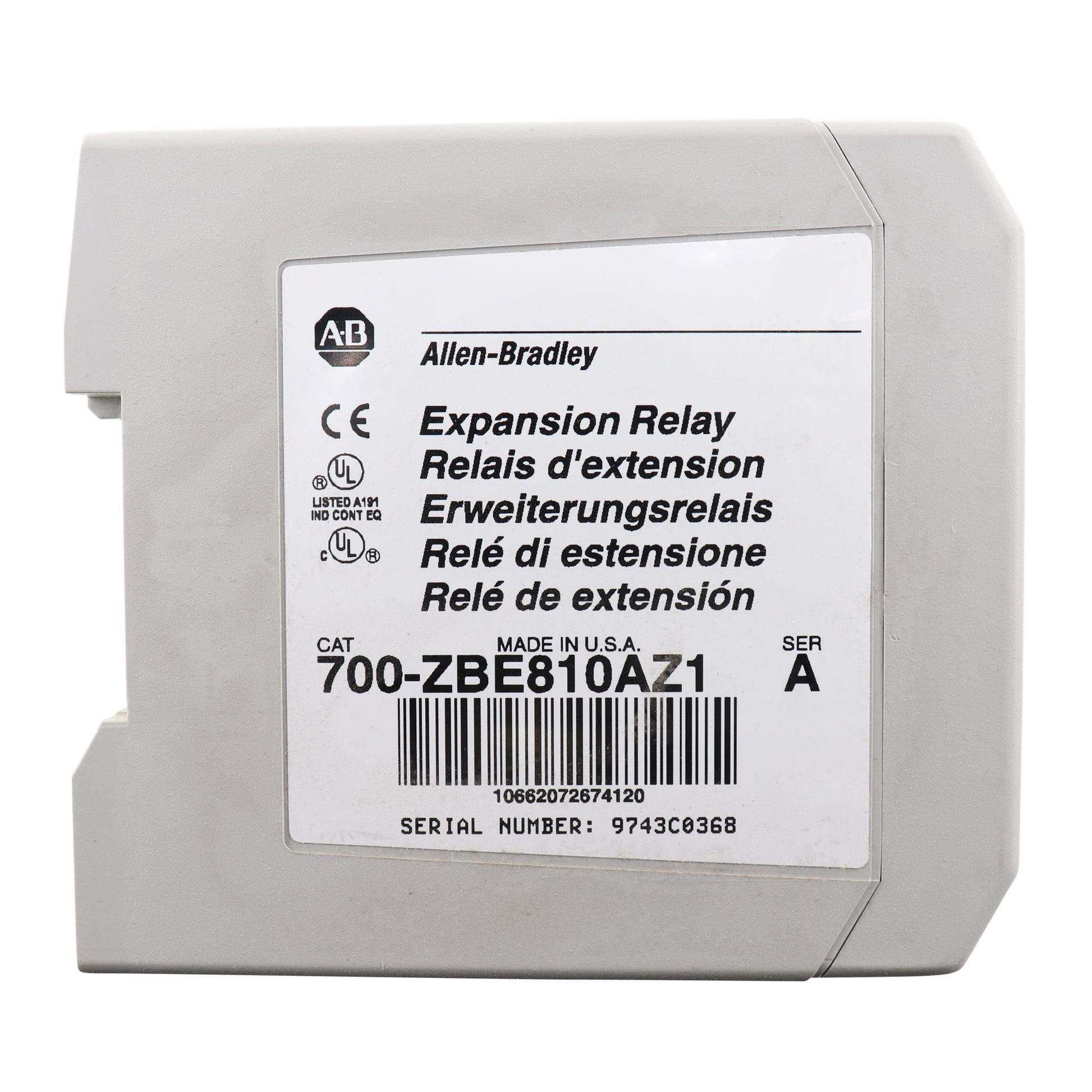 Allen Bradley Group 700-ZBE810AZ1