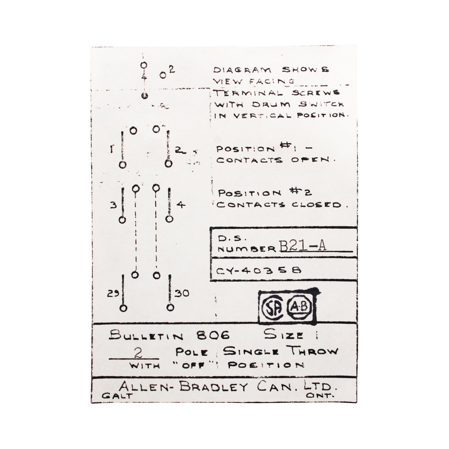 Allen Bradley Group 806-B21