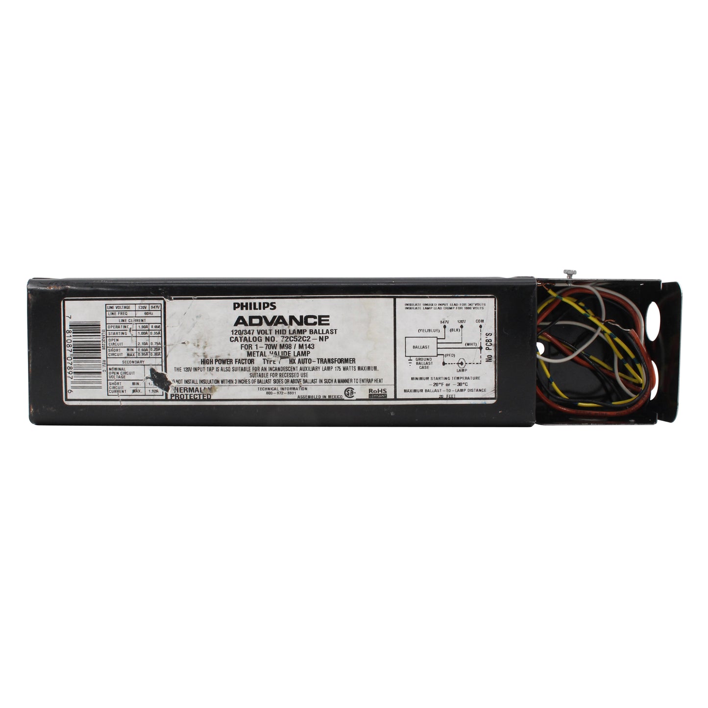 Advance Ballast 72C52C2-NP