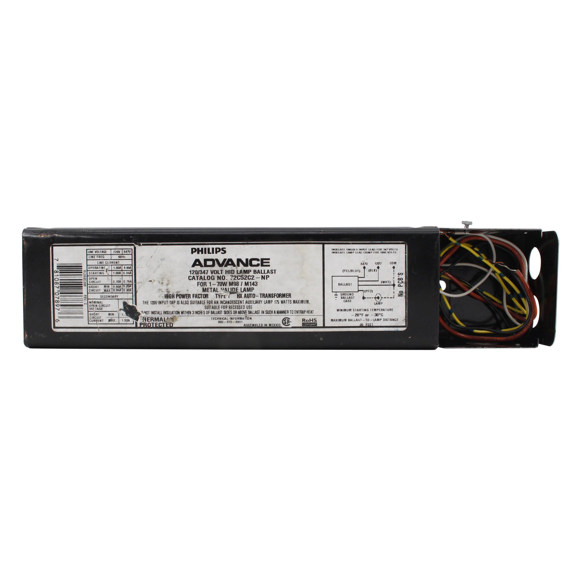 Advance Ballast 72C52C2-NP