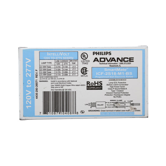 Advance Ballast ICF-2S18-M1-BS