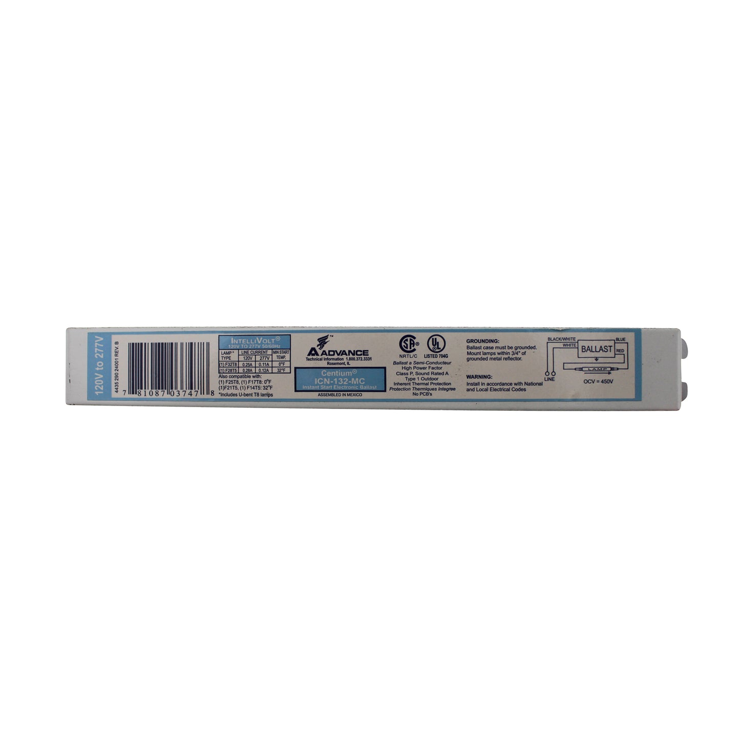 Advance Ballast ICN-132-MC