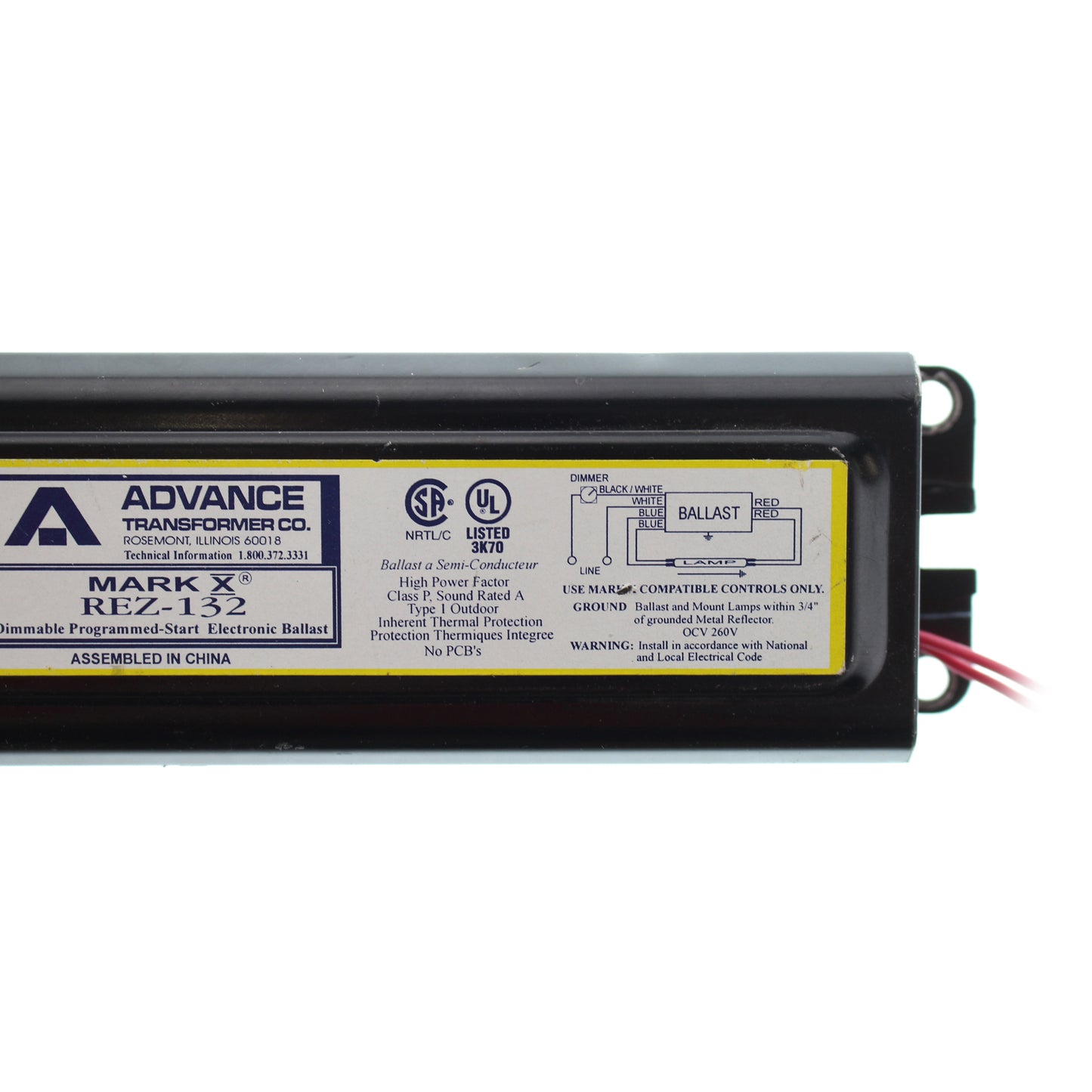 Advance Ballast REZ-132