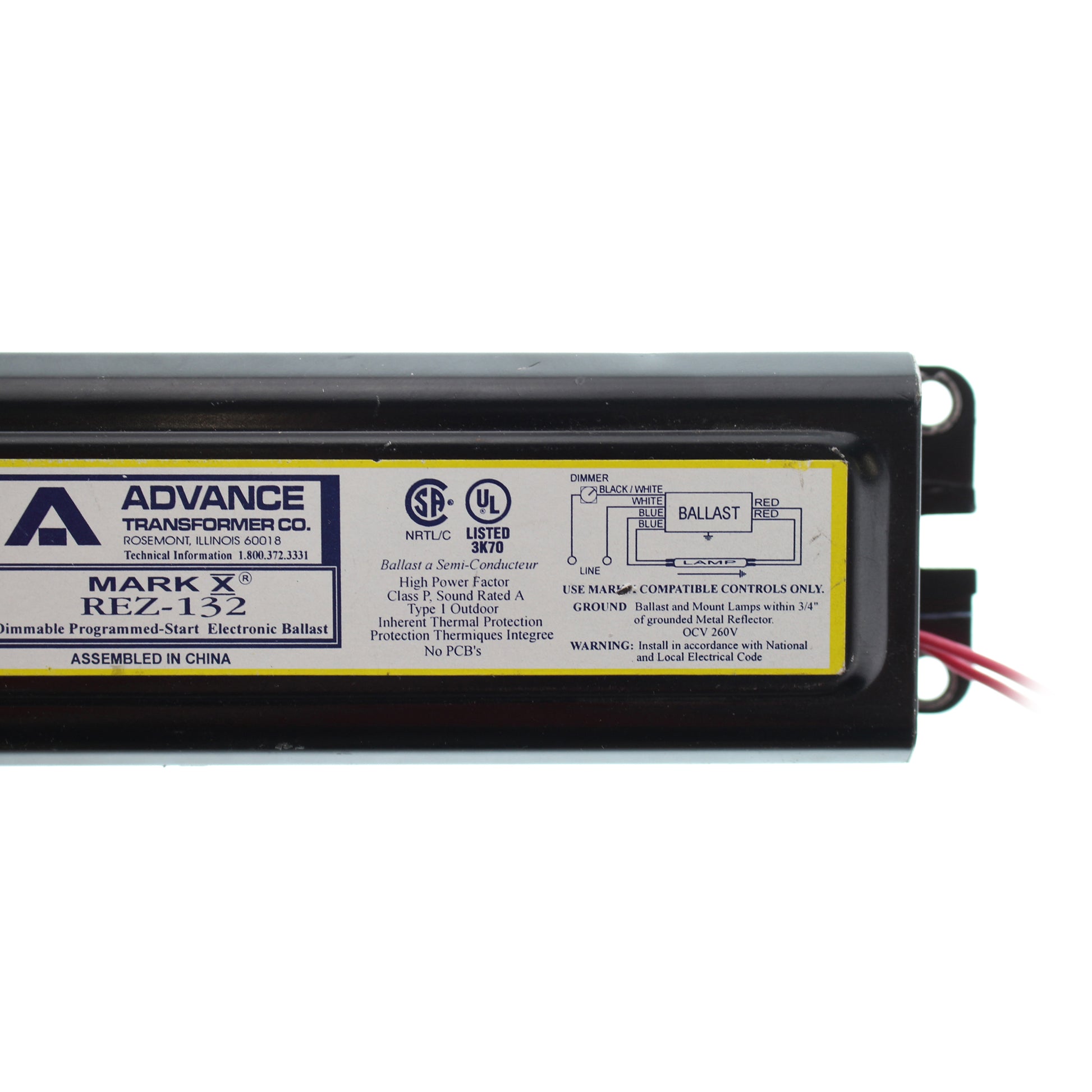 Advance Ballast REZ-132