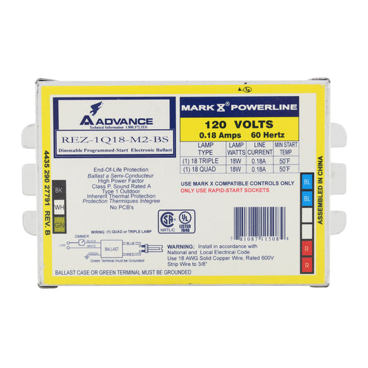 Advance Ballast REZ-1Q18-M2-BS