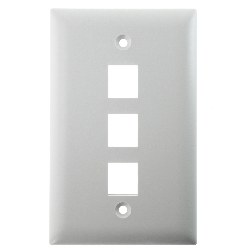 TE CONNECTIVITY AMP 1479446-1 NETCONNECT 3-PORT FACEPLATE, ALMOND (10 ...