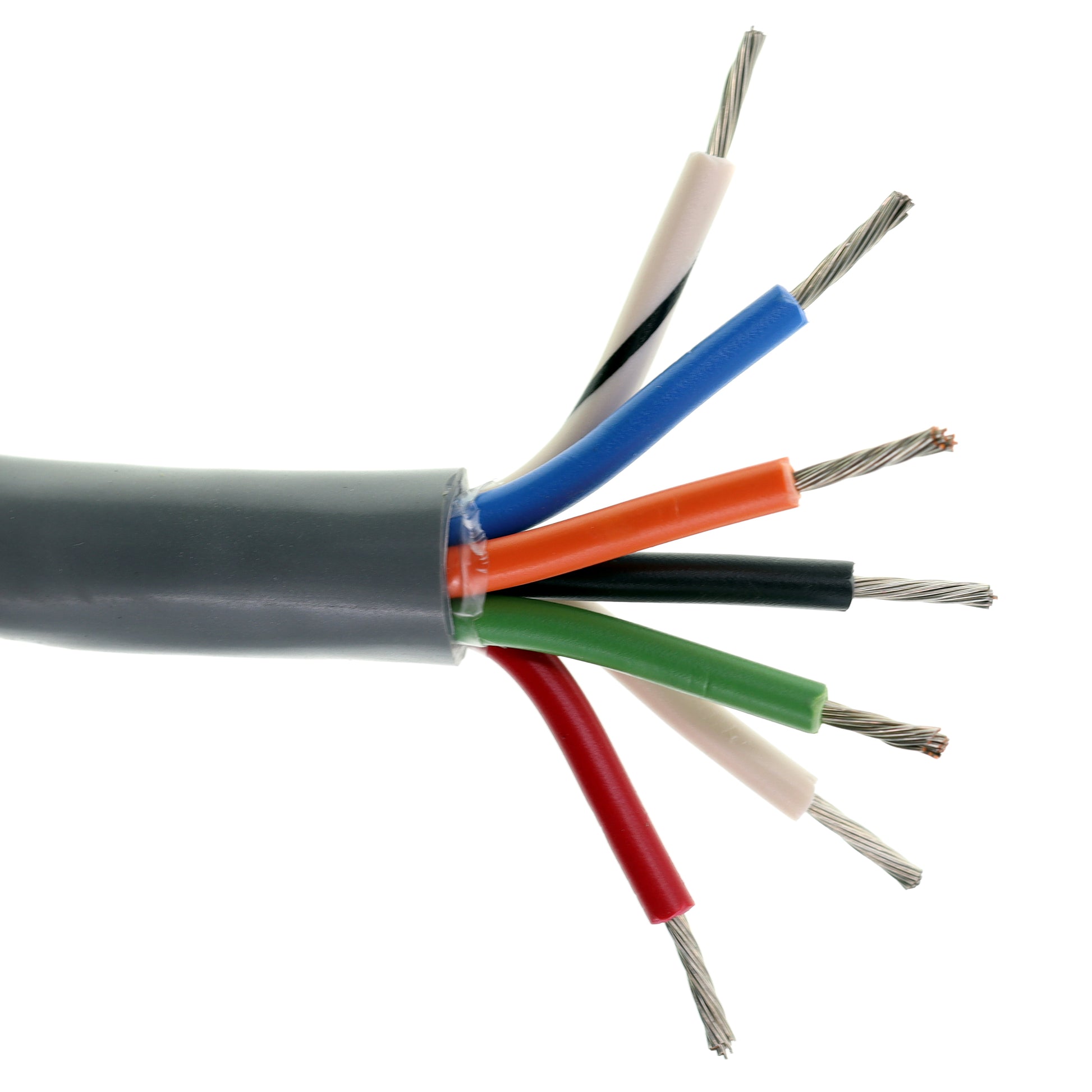 BELDEN 8628 MULTI-CONDUCTOR STR-TC CONTROL CABLE, 14AWG 7C, PVC, GRAY ...
