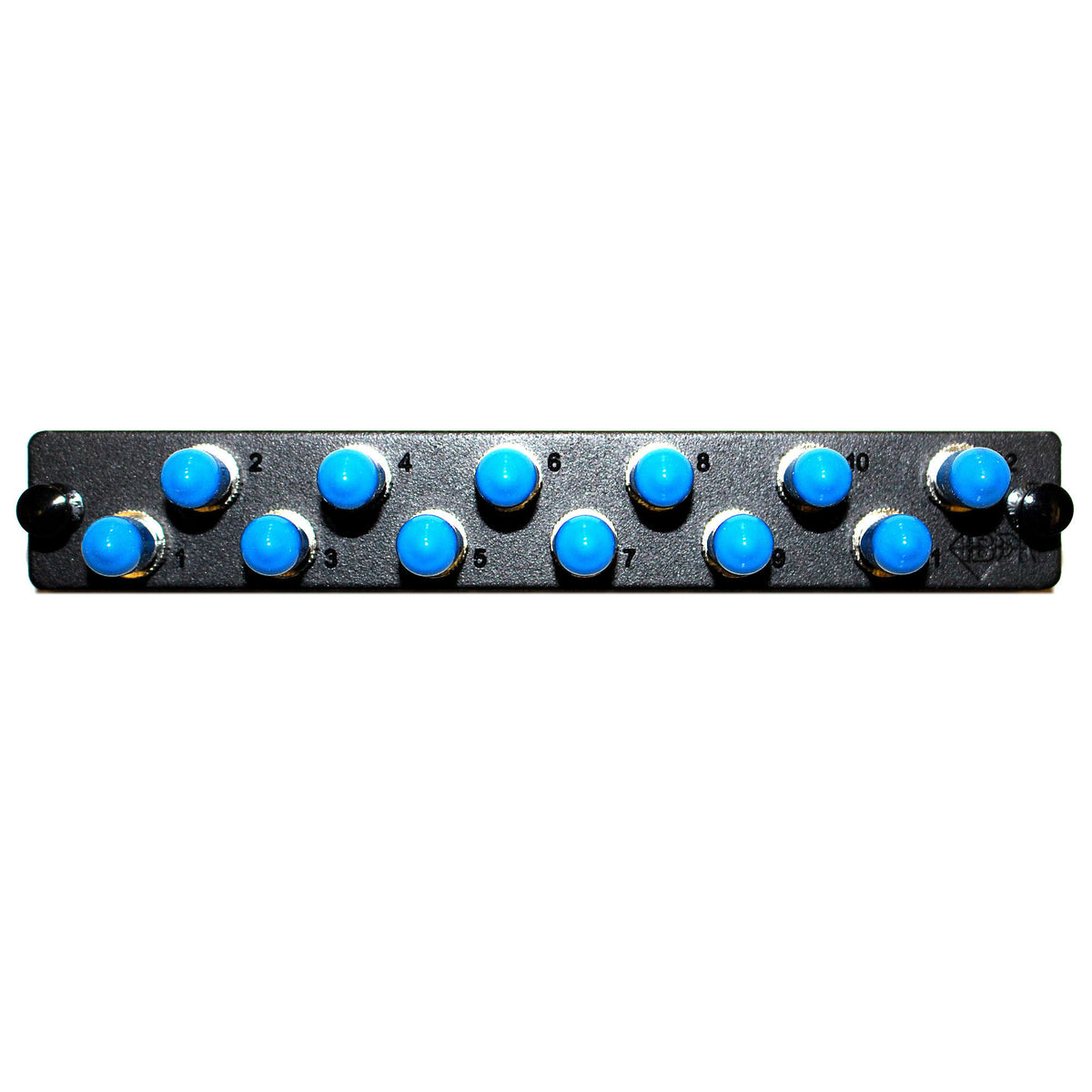 Belden Ibdn Box Belden Ibdn AX100080 Fiber Optic Adapter, 12 St, Simplex, Loaded Panel ...