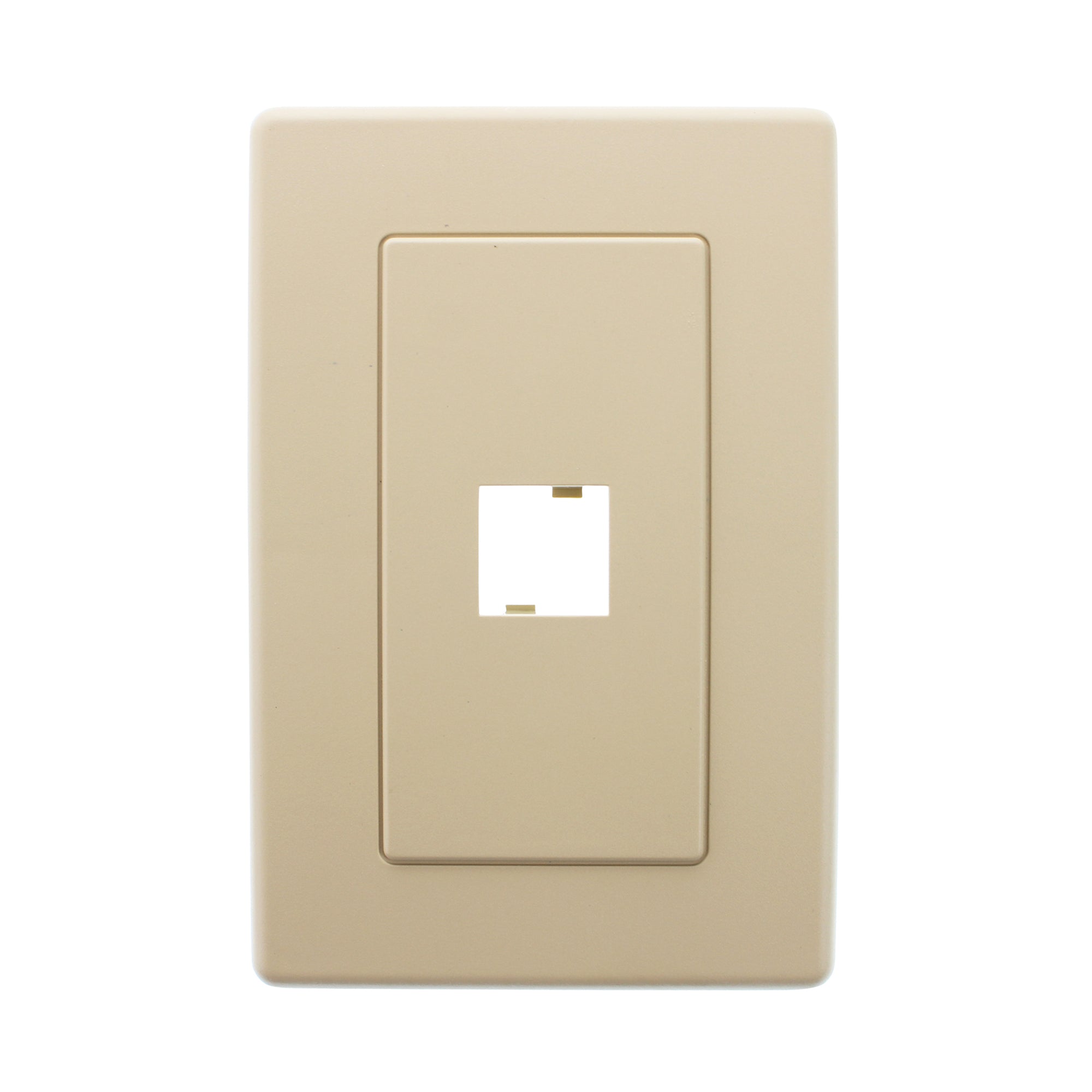 Belden AX102585 Mdvo-type Face-plate, 1 Port, Flush Mount, Ivory ...
