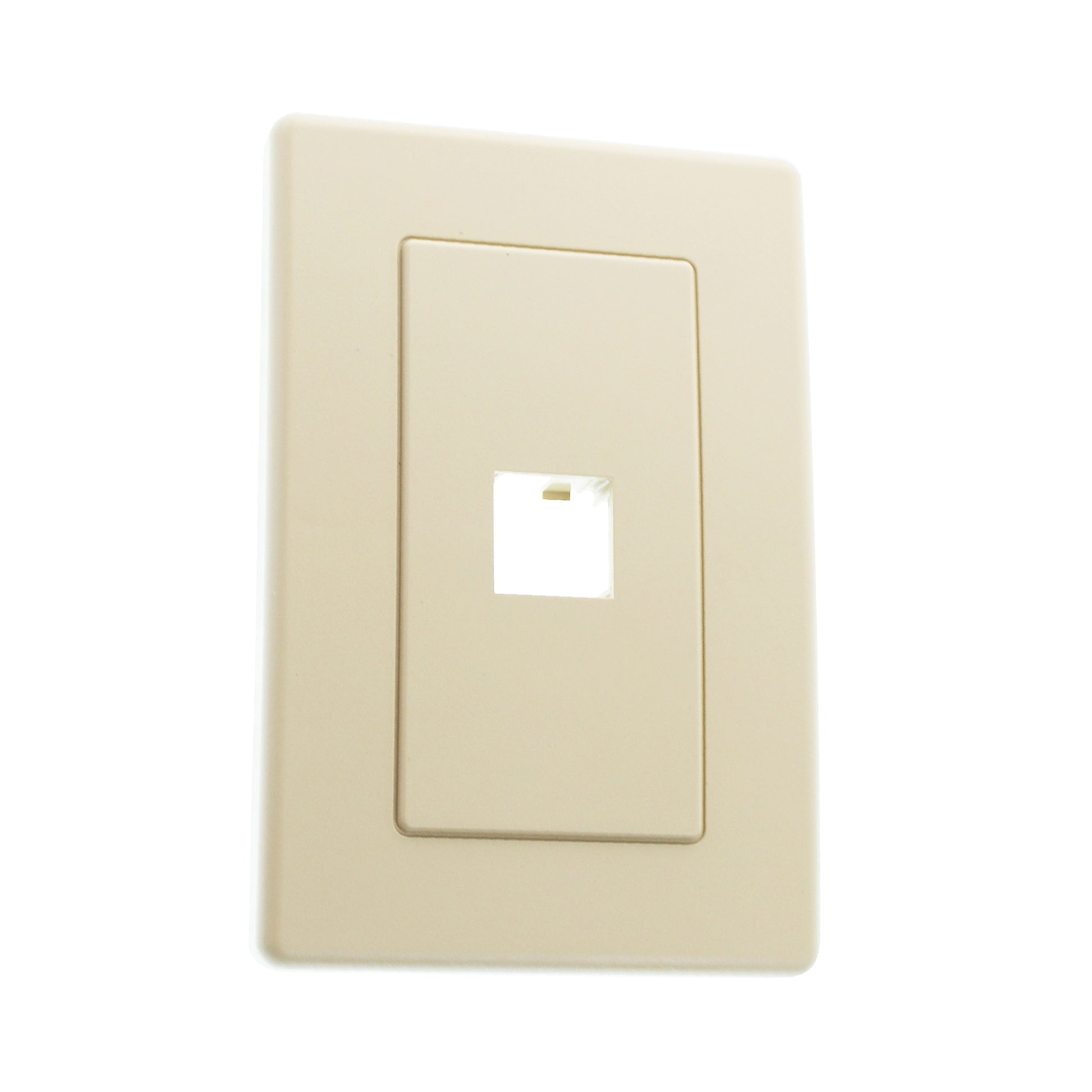 Belden AX102585 Mdvo-type Face-plate, 1 Port, Flush Mount, Ivory ...