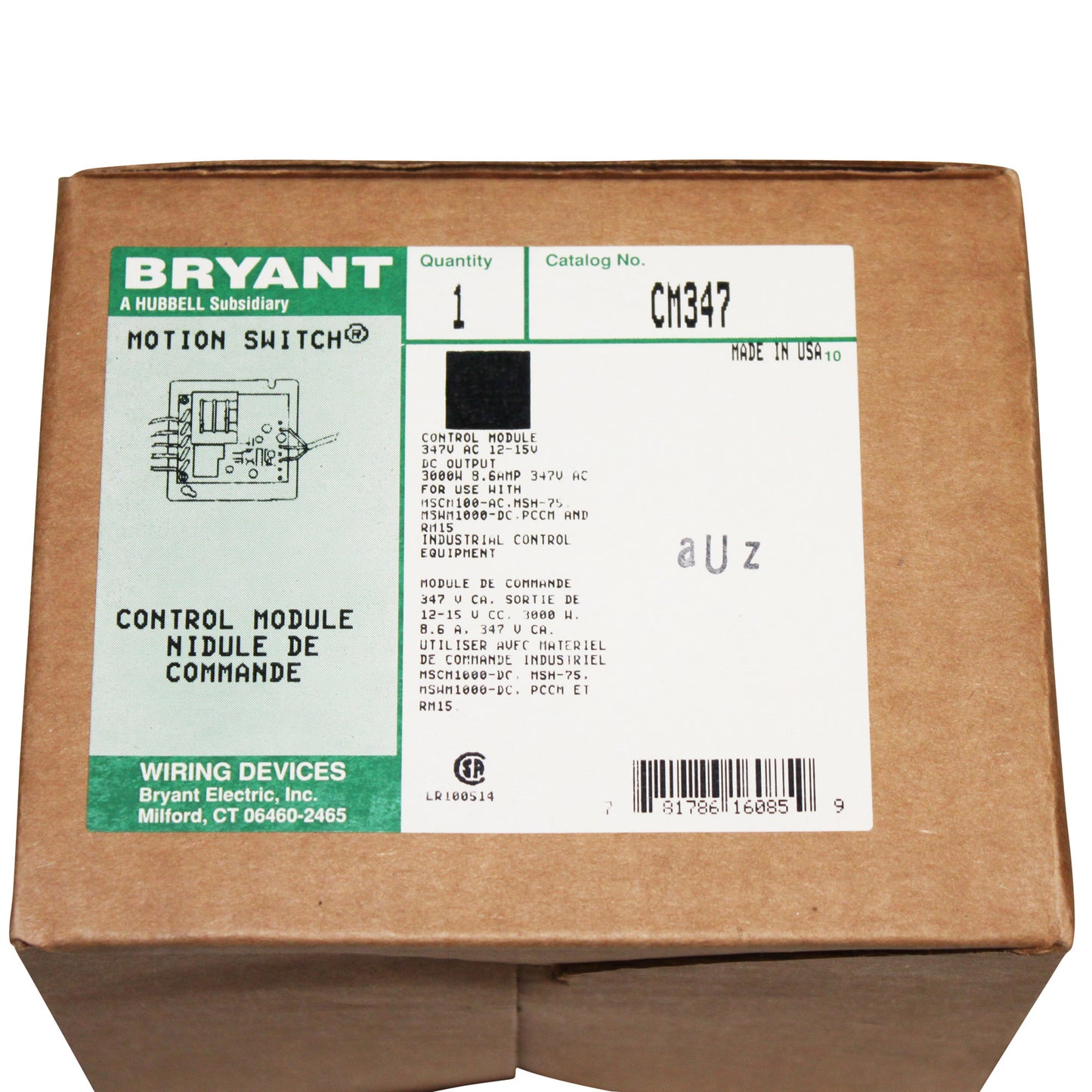 Bryant Manufacturing CM347