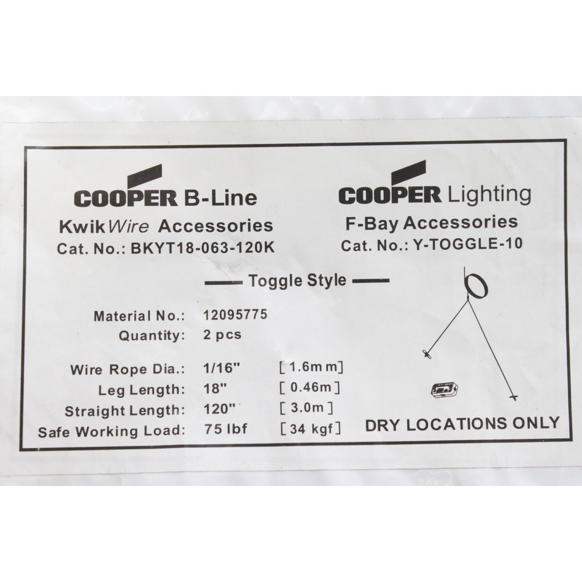 Cooper BKYT18-063-120K