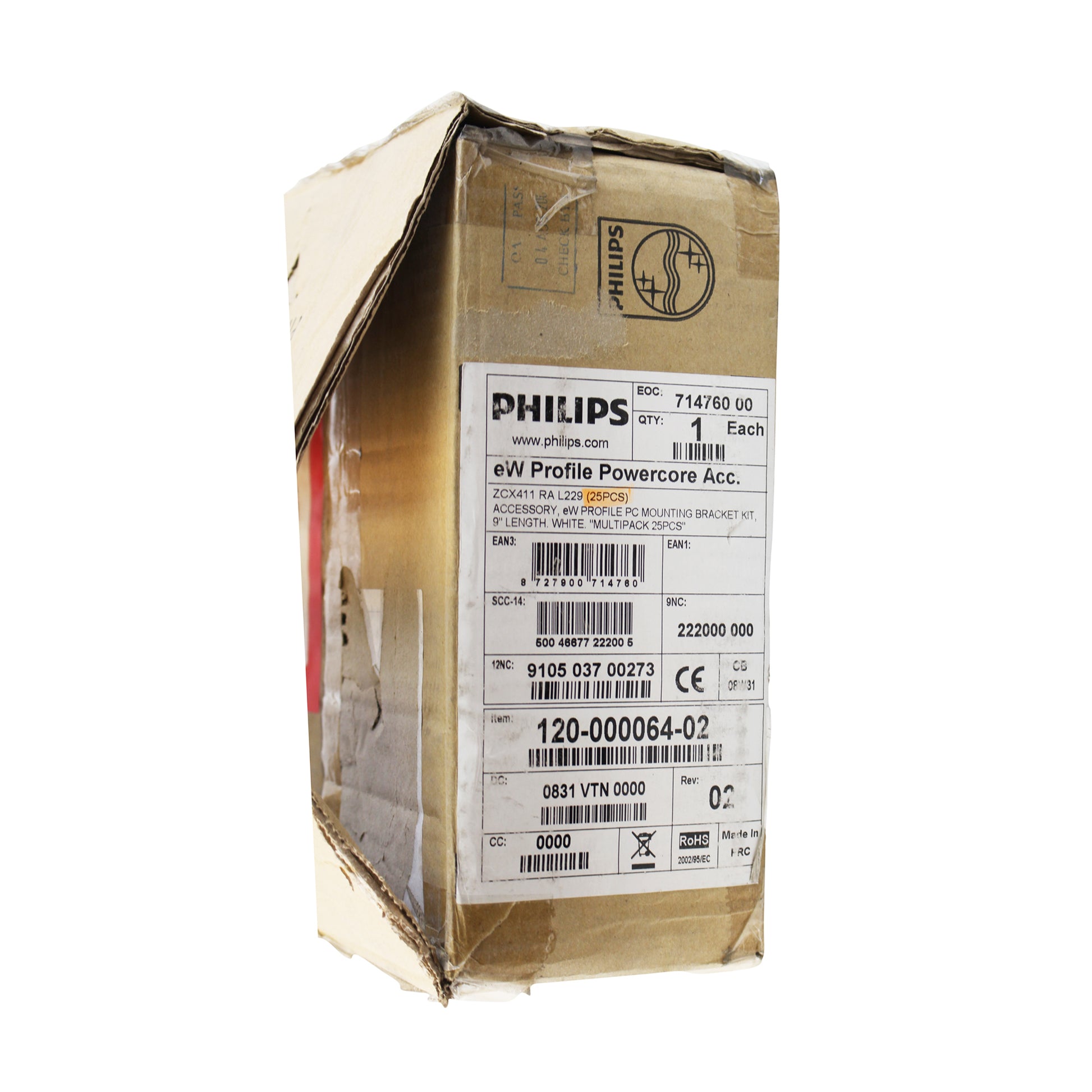 PHILIPS COLOR KINETICS 120-000064-02 EW PROFILE MOUNTING BRACKET 9