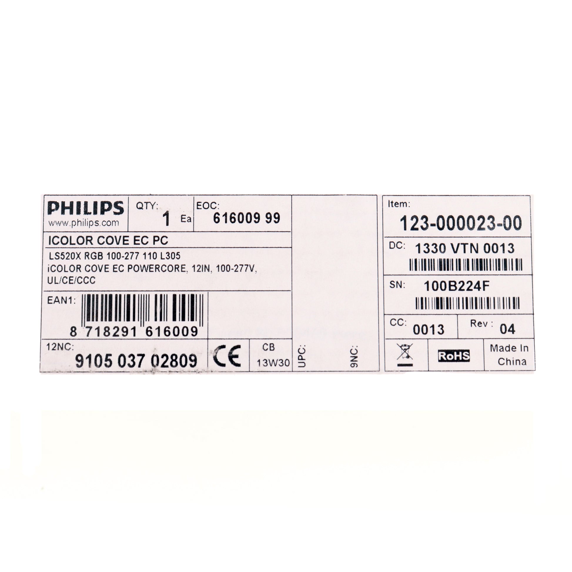 CK Color Kinetics 123-000023-00