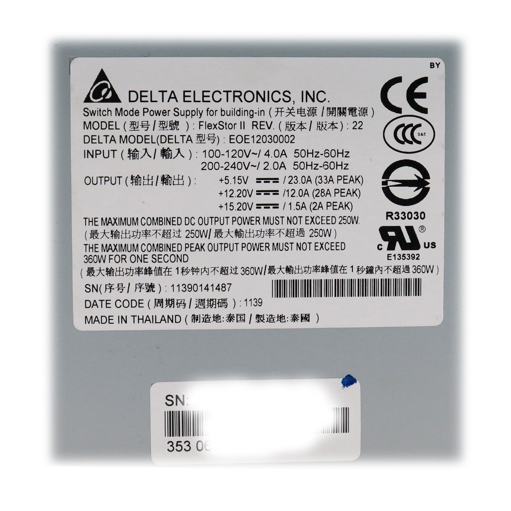 Delta Electronics Inc 95P6037