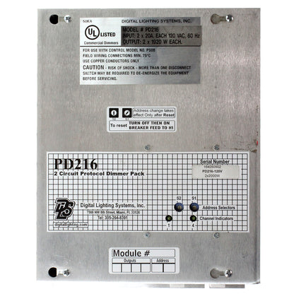 Digital Lighting Systems PD216