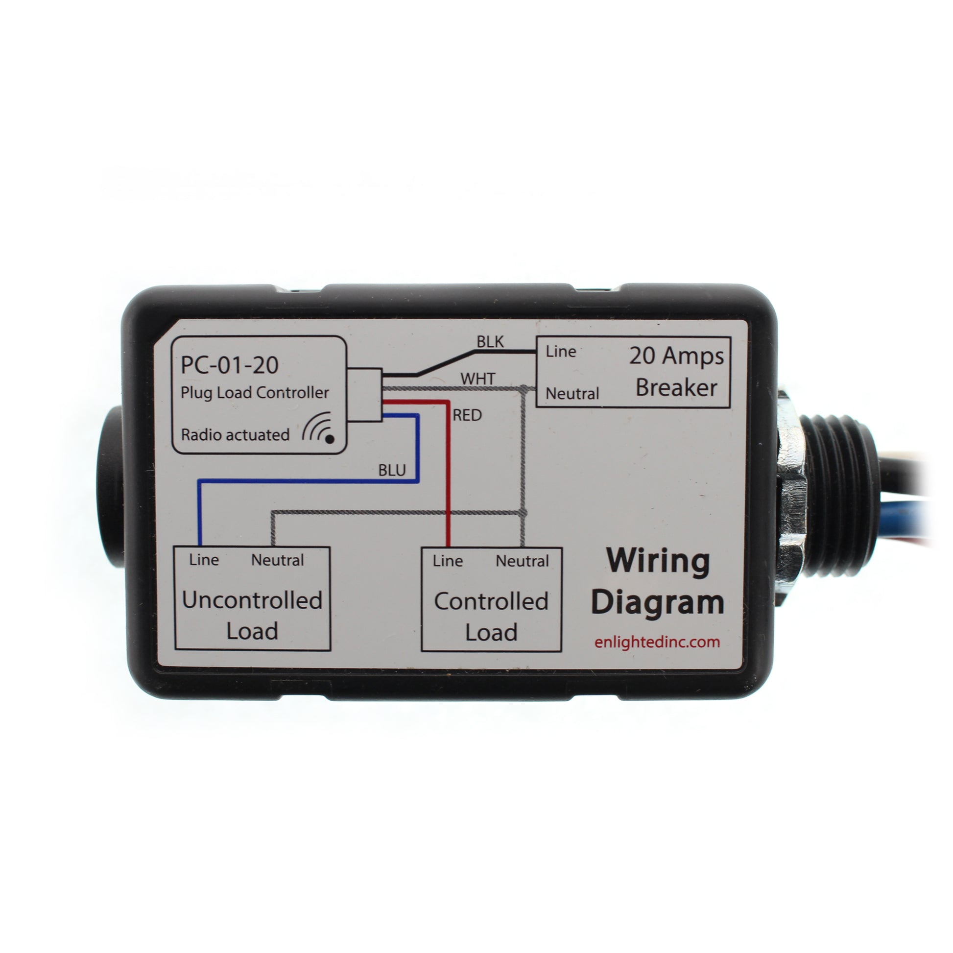 Dual Controlled 20-amp Receptacle, White, Load Controllers, Digital  Lighting Management