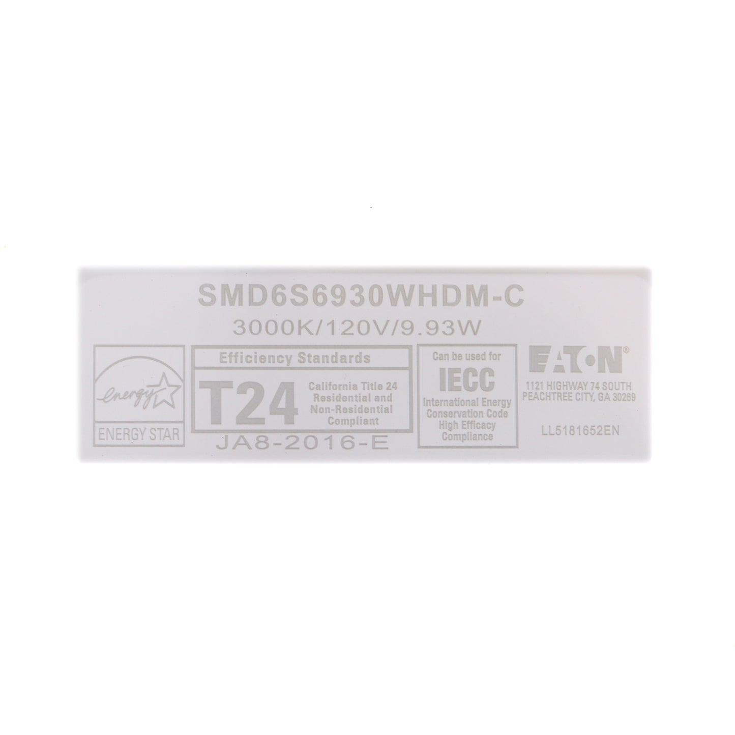 Halo Lighting SMD6S6930WHDM-C