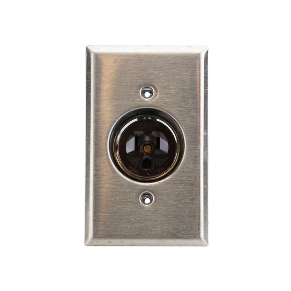 Hubbell HBL5235 Clock Hanger Receptacle – 15A 125V, 5-15R, Made In USA