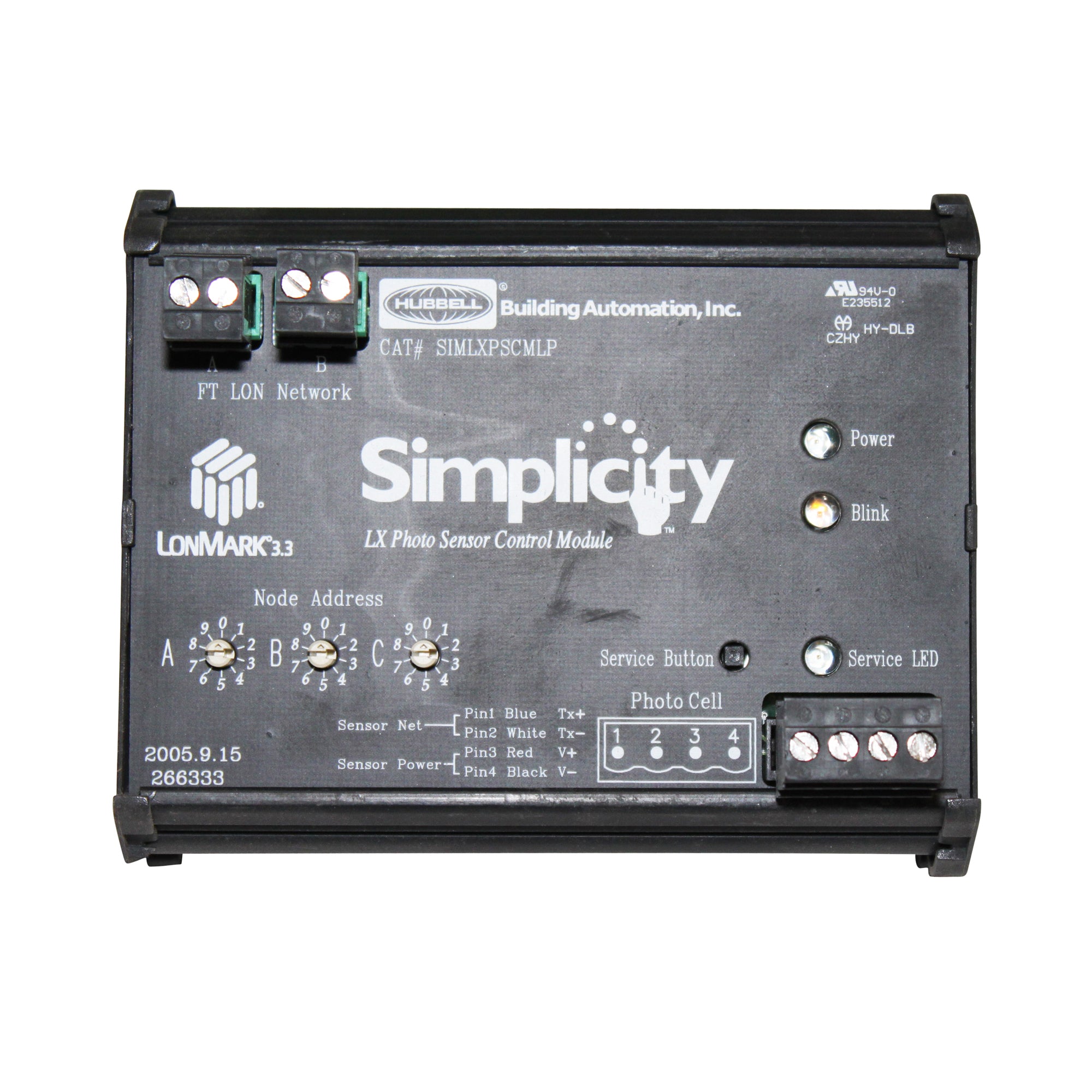 HubbellSimlxpscmlpSimplicityLxPhotoSensorControlModule,Photoce ...