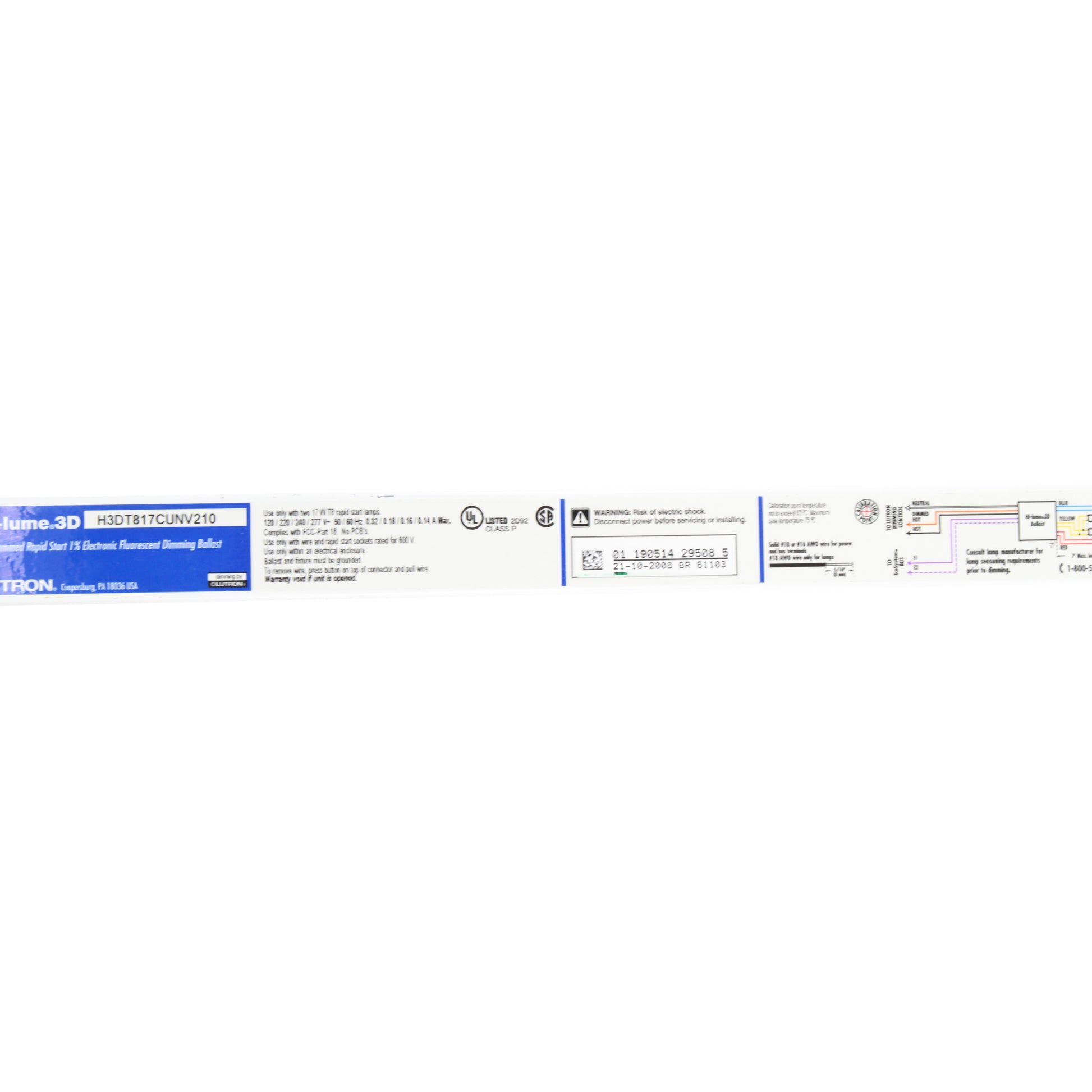 Lutron H3DT817CUNV210