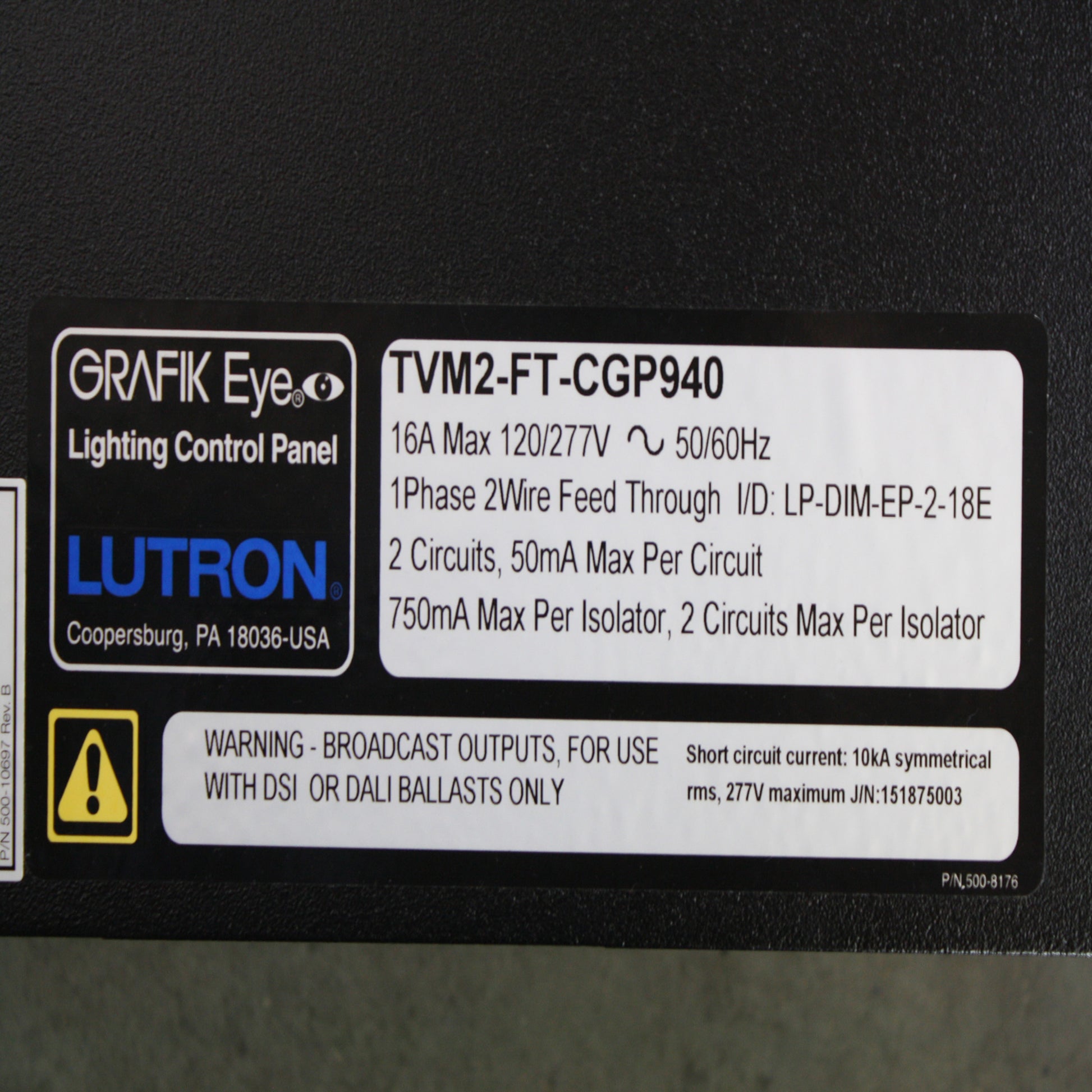 Lutron TVM2-FT-CGP940