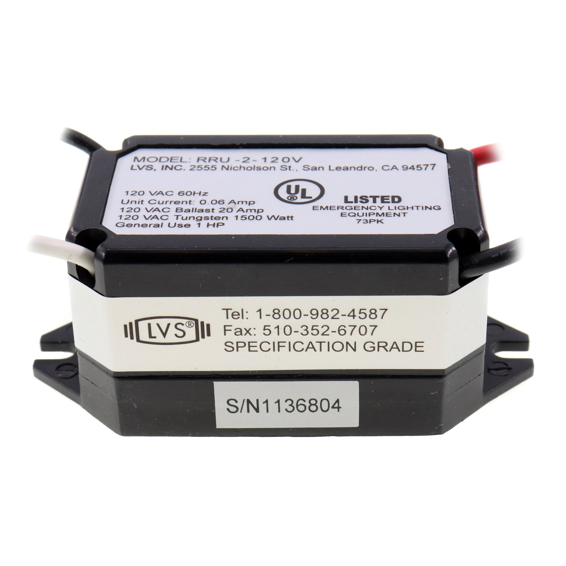 LVS Controls RRU-2-120V