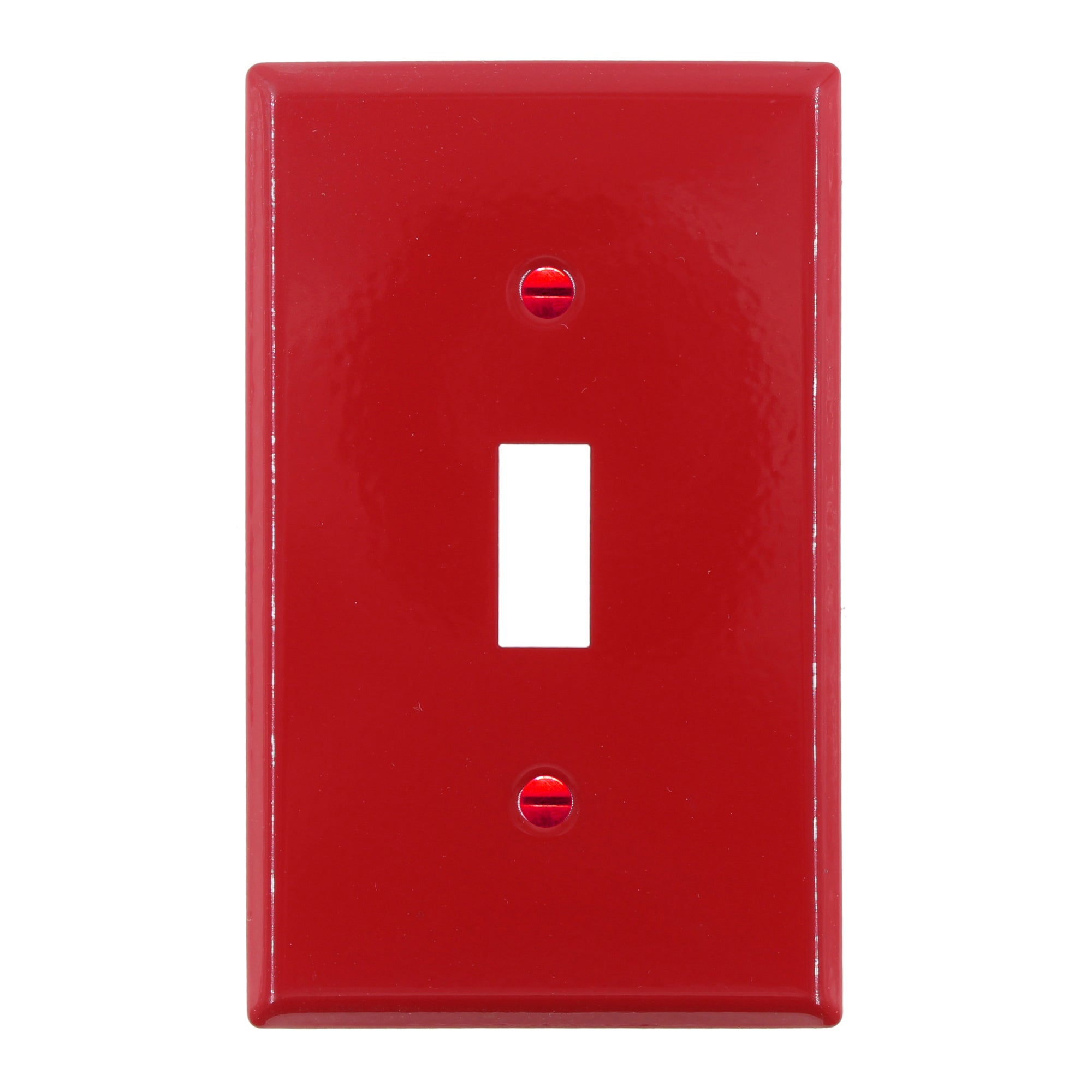 Mulberry 51071 Metal Toggle Switch Faceplate, 1-GANG, Steel, Red (3-PA ...