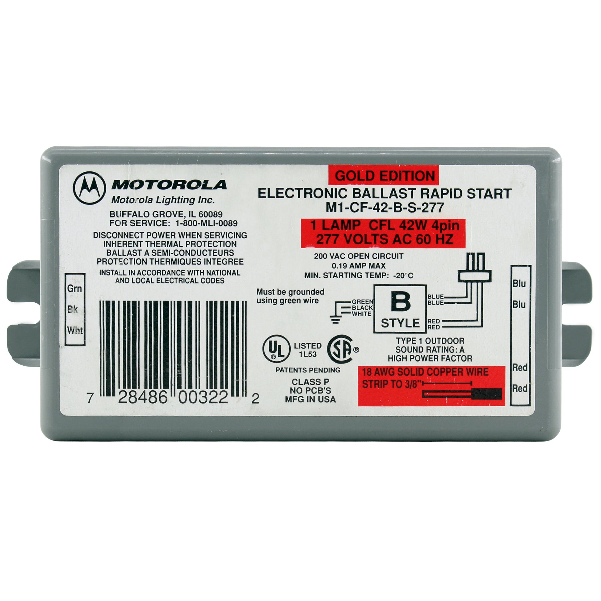 Motorola M1-CF-42-B-S-277