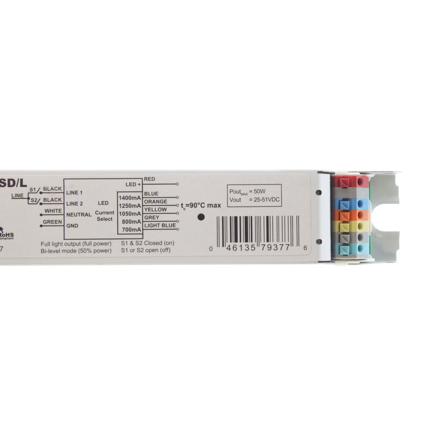 Optotronic OT50W-CS1400C-UNV-SD-L