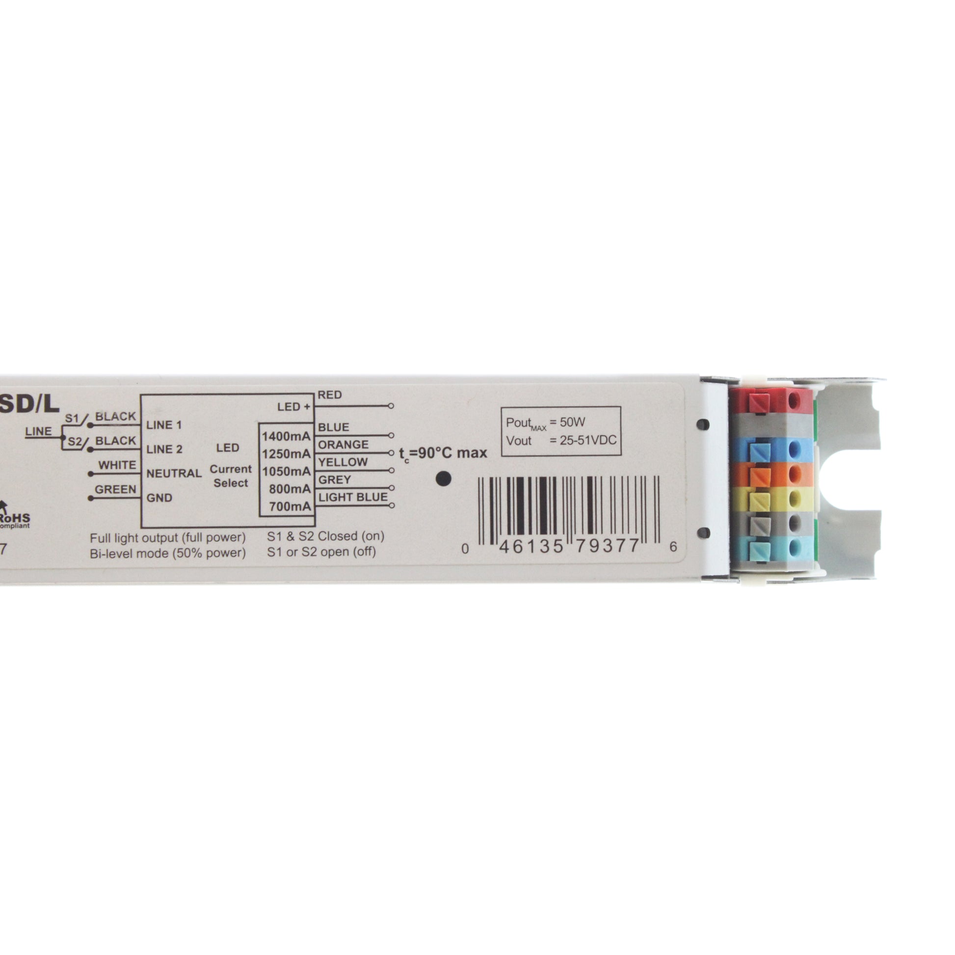 Optotronic OT50W-CS1400C-UNV-SD-L