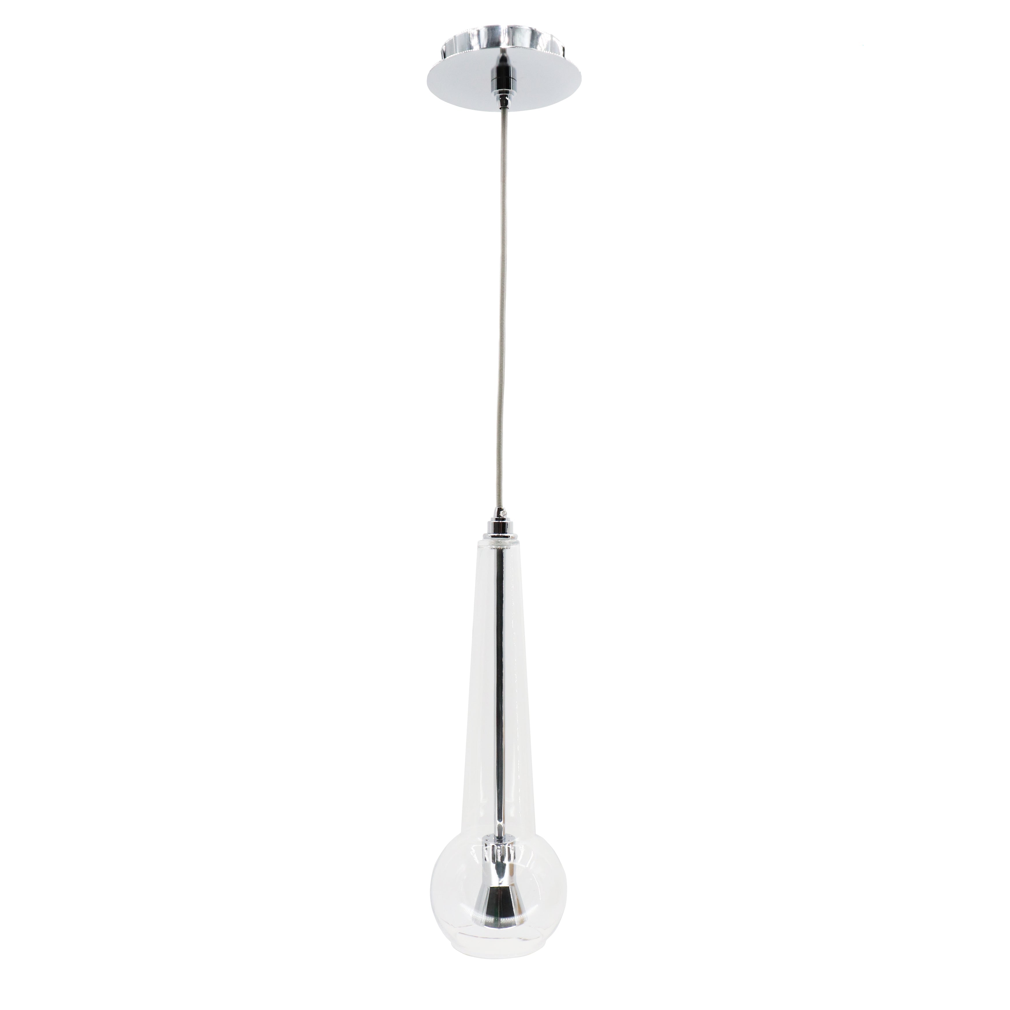 Optigen Lamp OXYGEN LIGHTING 3-650-14 COMET LED PENDANT LIGHT, CLEAR GLASS, POLISHE ...