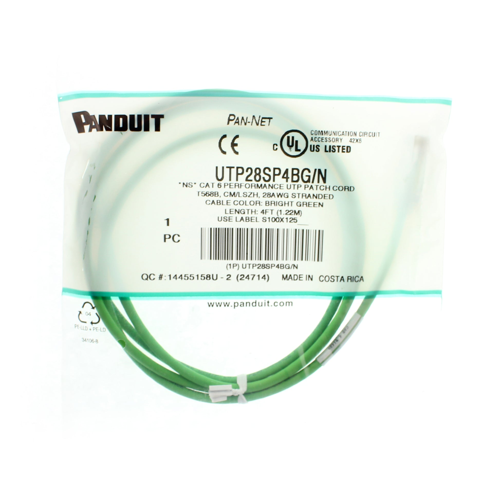 Panduit UTP28SP4BG/N