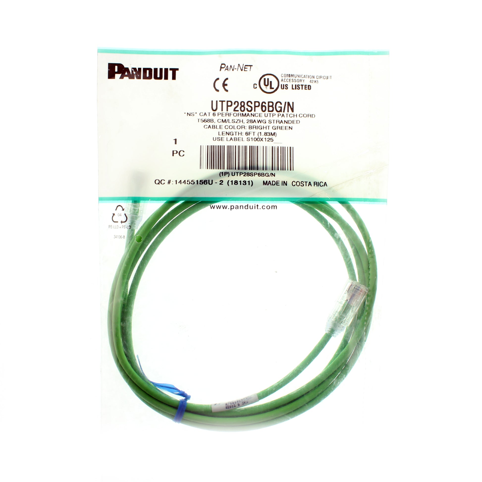 Panduit UTP28SP6BG/N