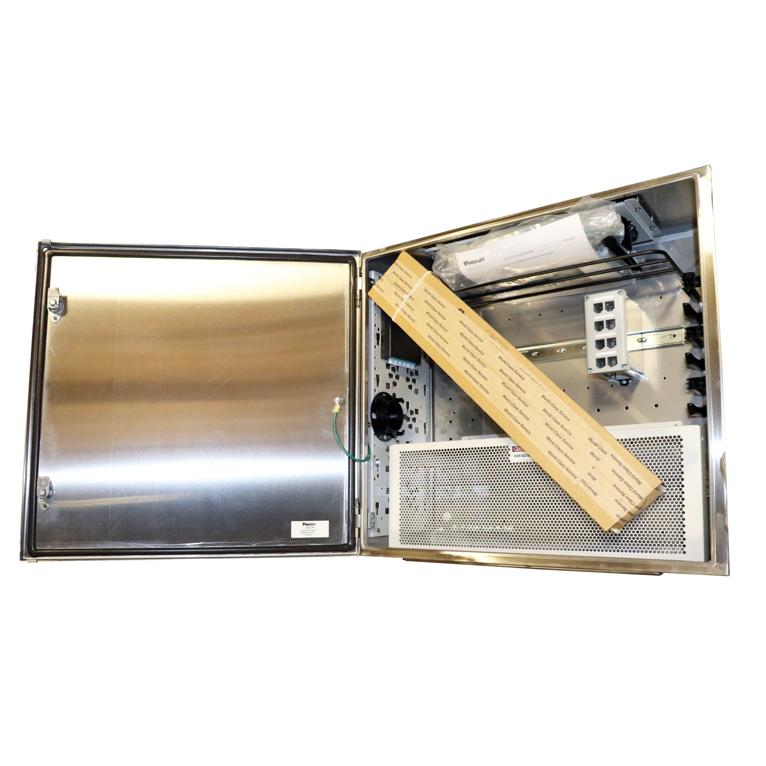 PANDUIT Z22C-6 PRE-CONFIGURED NETWORK ZONE PANEL, HV BARRIER, STAINLES ...