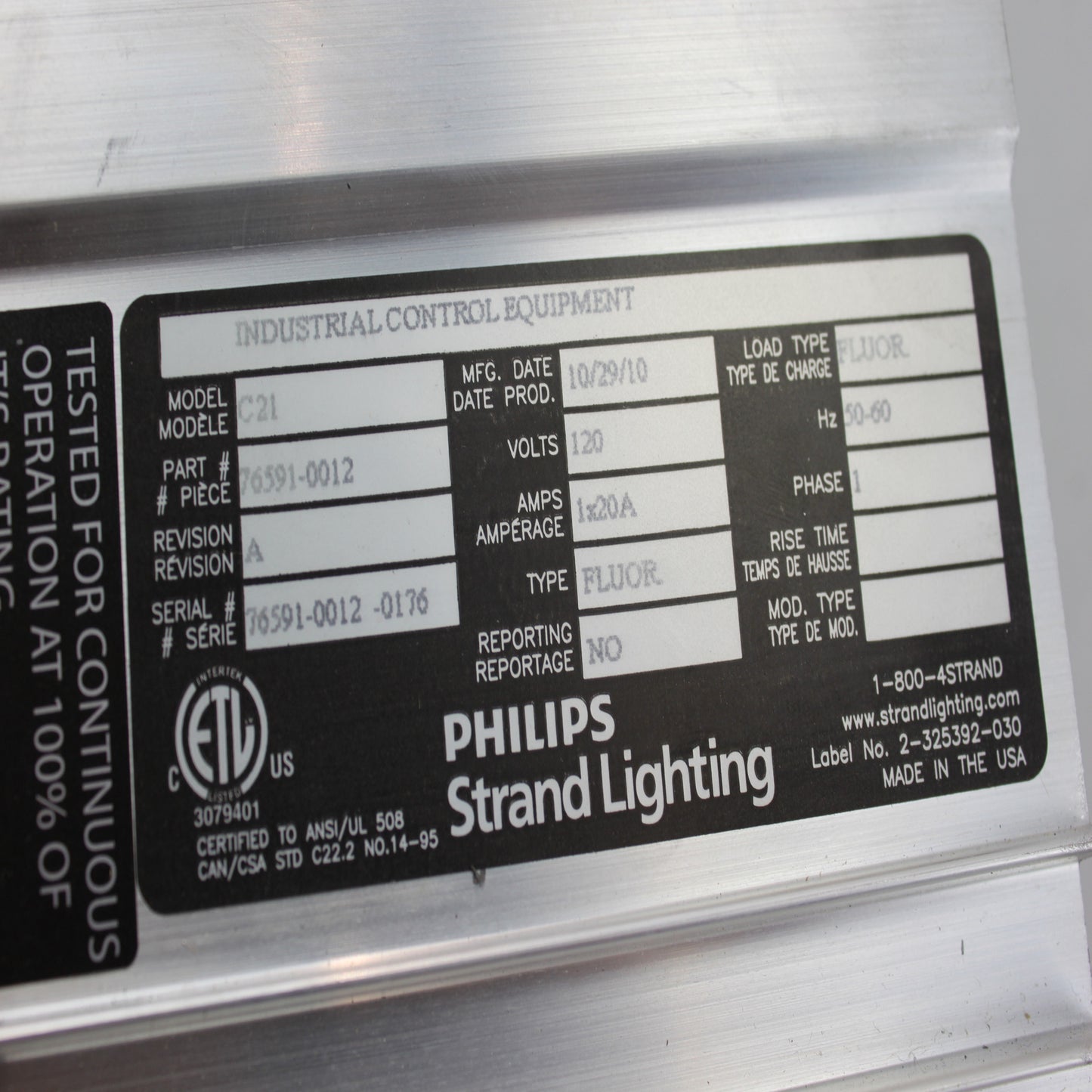 Phillips Lighting C21 76591-0012